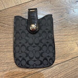 Coach Signature Black Phone Cover
